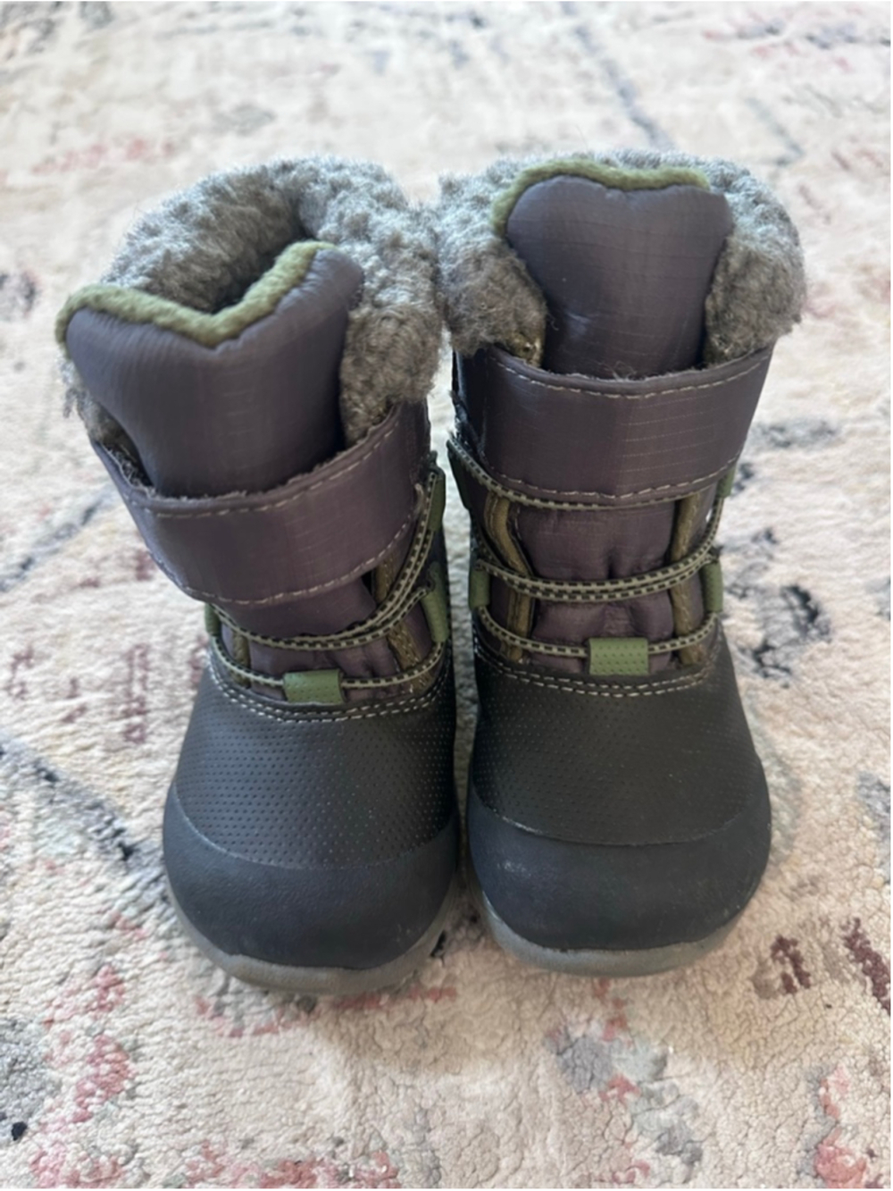 See Kai Run Gray & Green Boots Size 7
